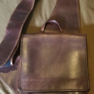 Cross body leather bag